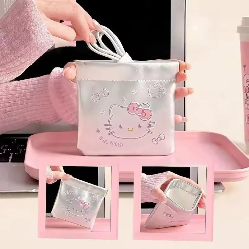 Hello Kitty Automatic Closing Storage Pouch