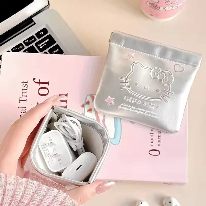 Hello Kitty Automatic Closing Storage Pouch