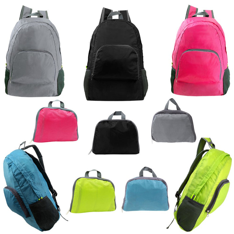 Foldable Backpack Bag (Random Colour)