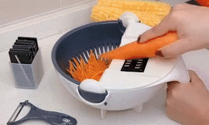 Multi-Function Vegetable Cutter With Drain Basket