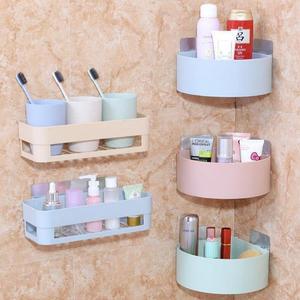 Rectangle Plastic Bathroom Shelf (Sticker)