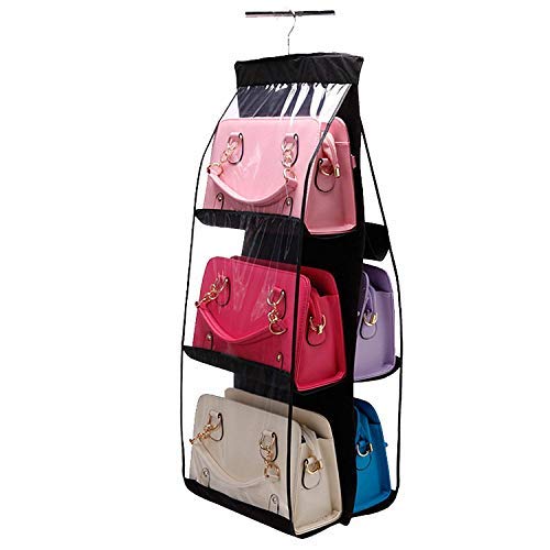 6 Pocket Foldable Hanging Organiser Heavy Quality