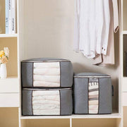 Zippered Space Saver Comforter, Pillow, Quilt, Bedding, Clothes, Blanket Storage Organizer