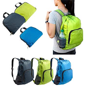 Foldable Backpack Bag (Random Colour)