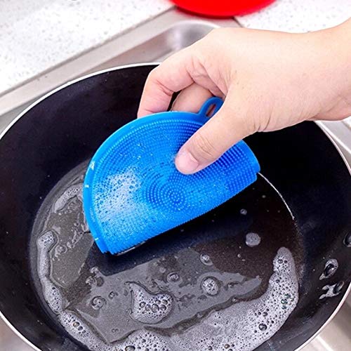 Silicone Round Dishwashing Scrubber