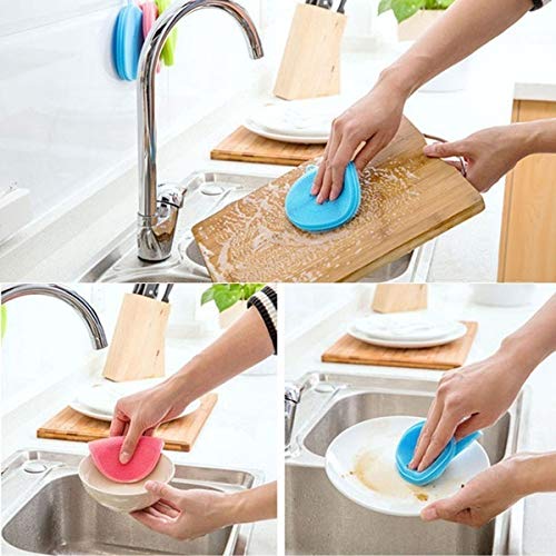 Silicone Round Dishwashing Scrubber