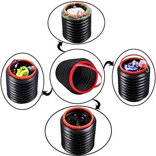 Plastic Bucket Dustbin Folding Organizer For Car And Home