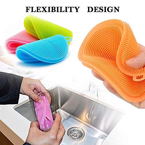 Silicone Round Dishwashing Scrubber