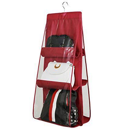 6 Pocket Foldable Hanging Organiser Heavy Quality