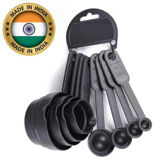 Measuring Cups and Spoons, 8-Pieces ( Black )