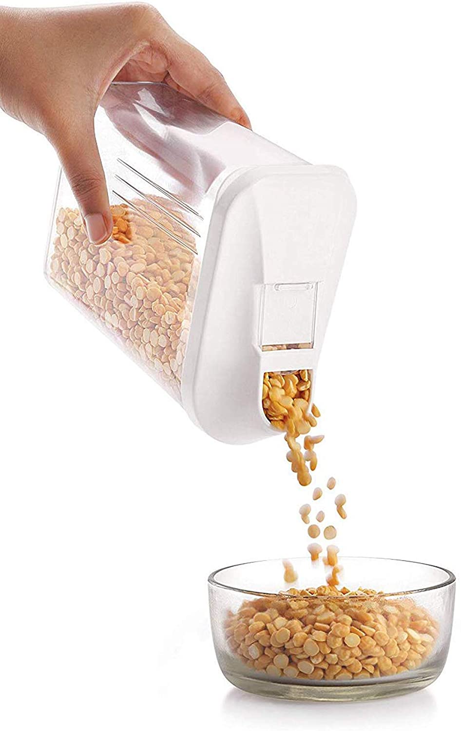 750 Ml Cereal Dispenser Easy Flow Storage Jar (Set Of 6)