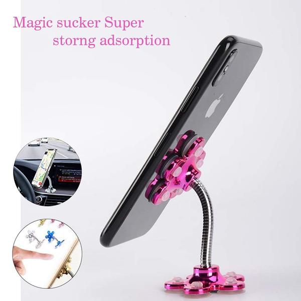 Mini Flower Shape Cellphone Holder Car & Mount Sucker Stand