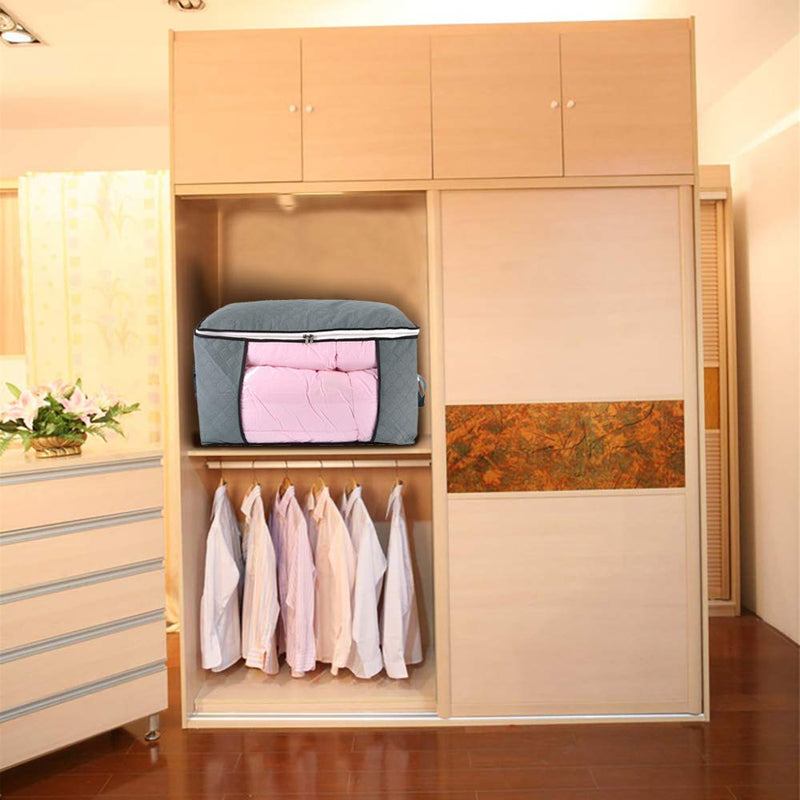Zippered Space Saver Comforter, Pillow, Quilt, Bedding, Clothes, Blanket Storage Organizer