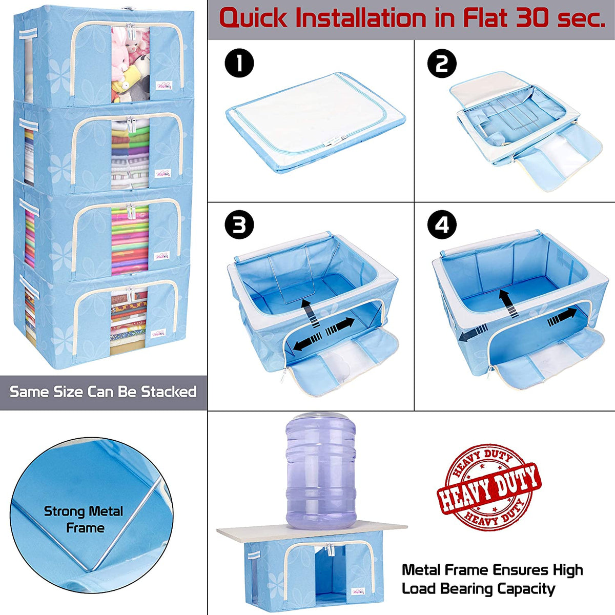 Oxford Fabric Saree Storage Box