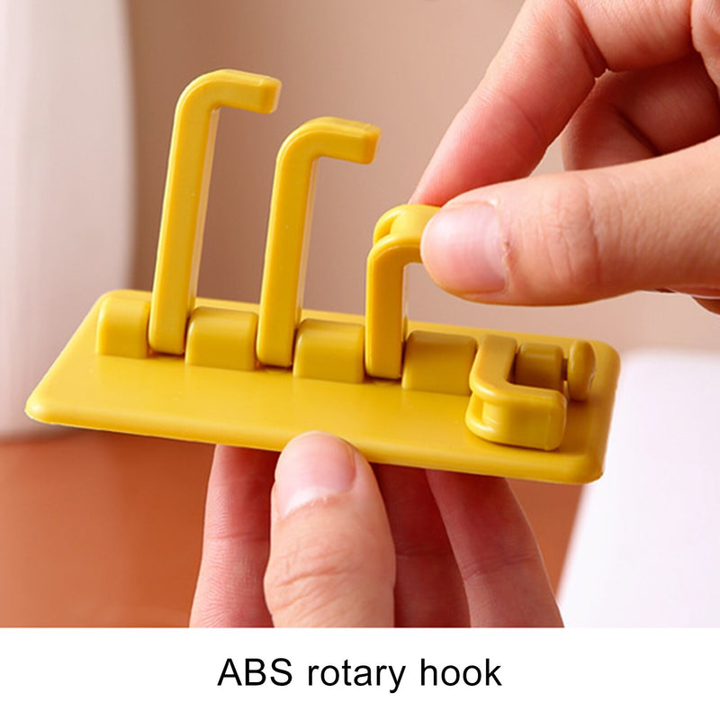 Self-Adhesive 4 Branch Rotary Wall Hook