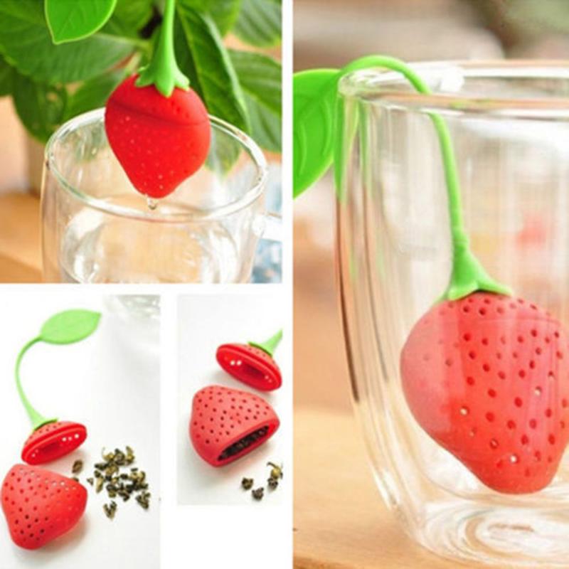 Strawberry Shape Silicone Tea Filter