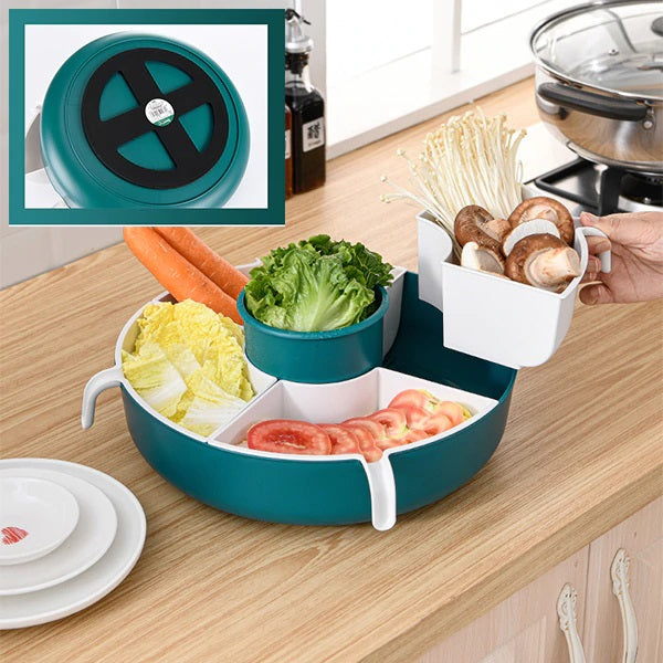 Multifunctional Rotating Hot Pot Platter