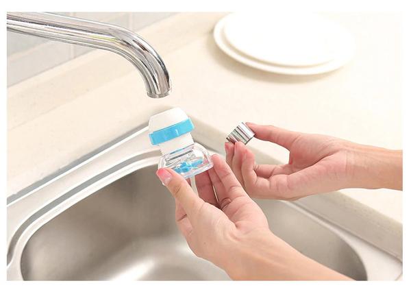 360 Degree Adjustable Water Tap Extension Filter Shower Water Tap Bathroom Faucet Extender Home Kitchen Accessories