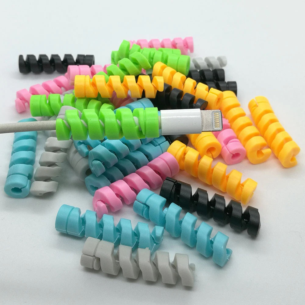 Cable Protector Silicone Spiral Shape