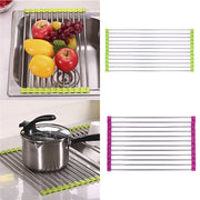 Rolling Sink Rack Stainless Steel Adjustable ( drain rack)