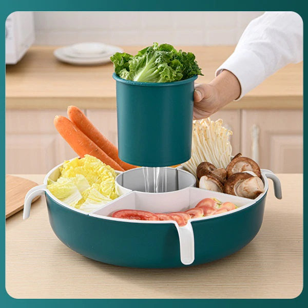 Multifunctional Rotating Hot Pot Platter
