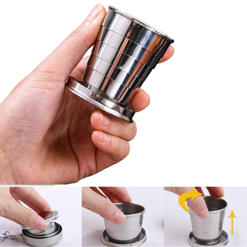 Stainless Steel Portable Folding Cup