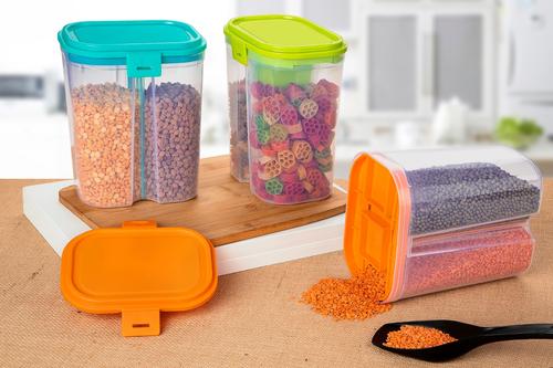 2 Storage Compartments Jar Vacuum pack
