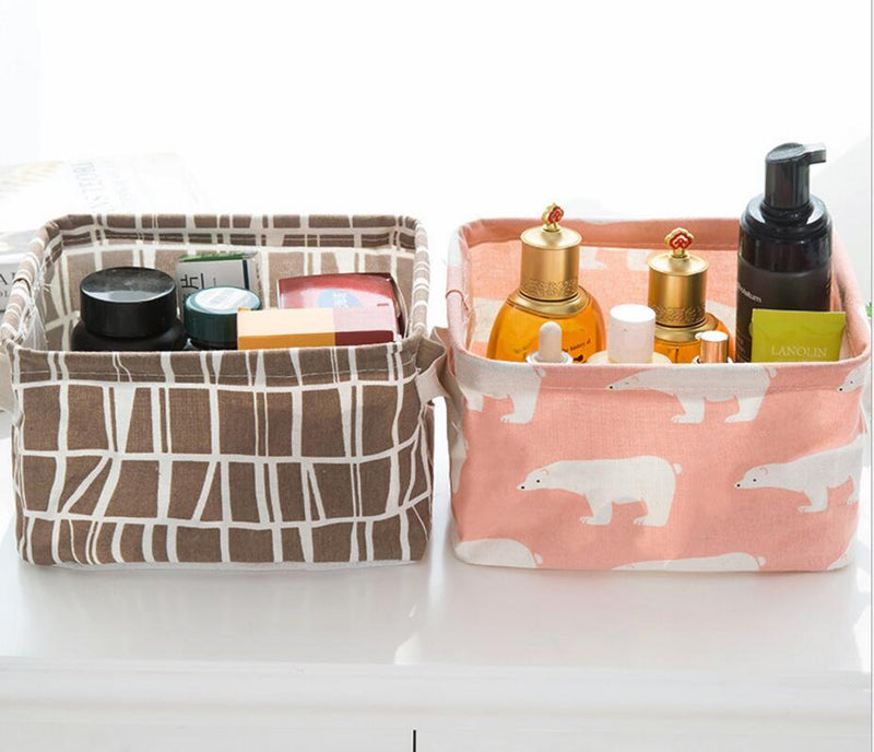 Desktop Storage Basket Cosmetic Sundries Organizer Box