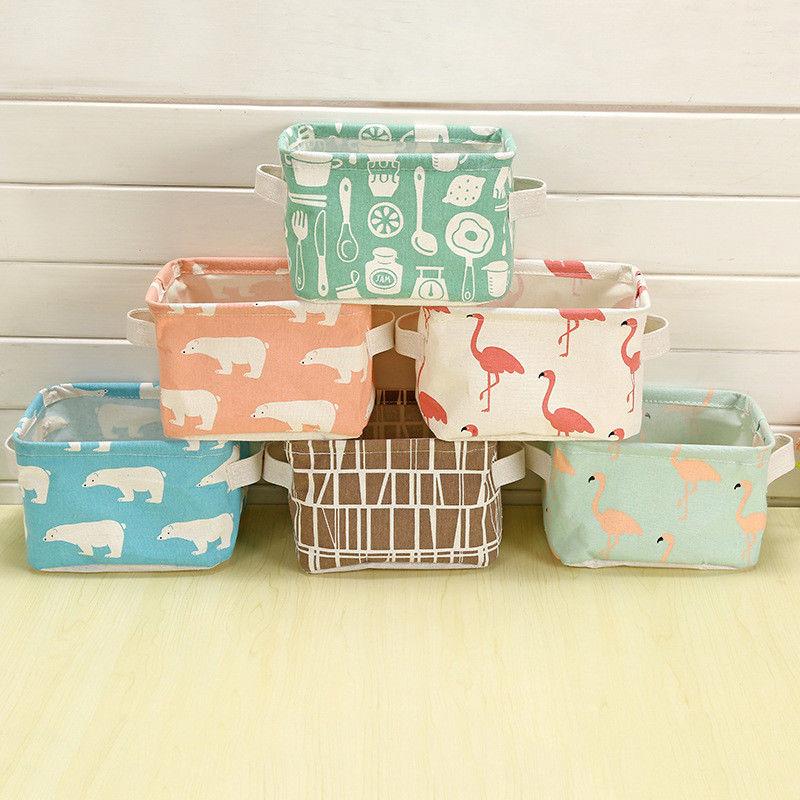 Desktop Storage Basket Cosmetic Sundries Organizer Box