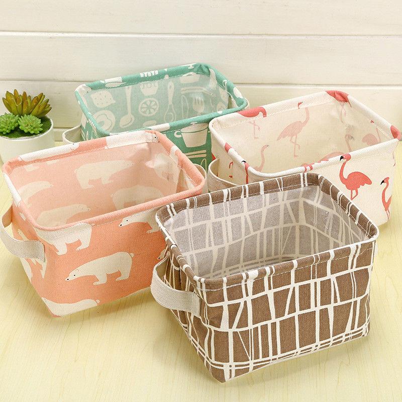 Desktop Storage Basket Cosmetic Sundries Organizer Box