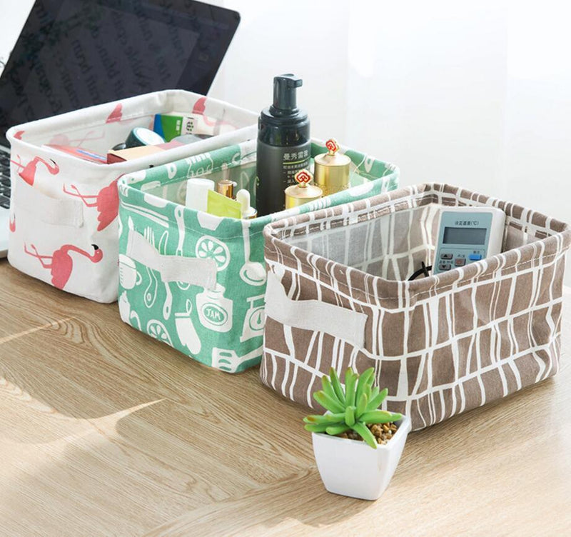 Desktop Storage Basket Cosmetic Sundries Organizer Box