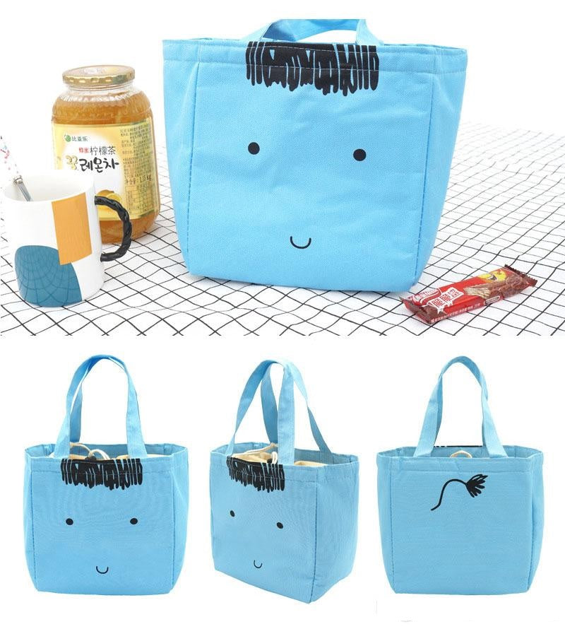 Face Print Insulated Lunch Bag