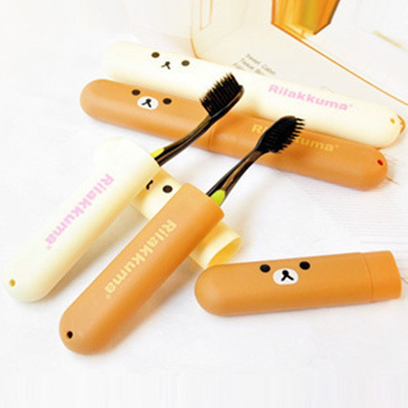 5 Pcs Mini Cute Cartoon Toothbrush Box